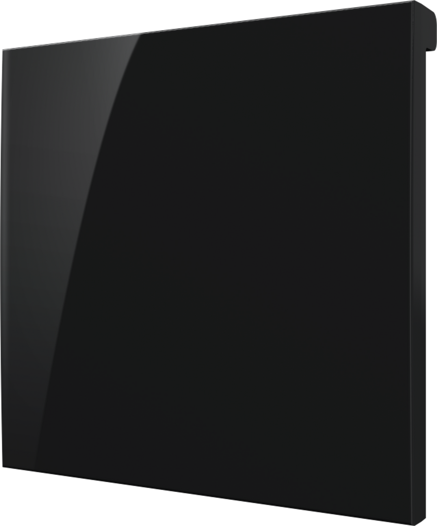 Crestron CM2-BTN-LG-B-S BLANK - Cameo® 2 Backlit Engravable Pushbutton, Large, Black Smooth, Blank