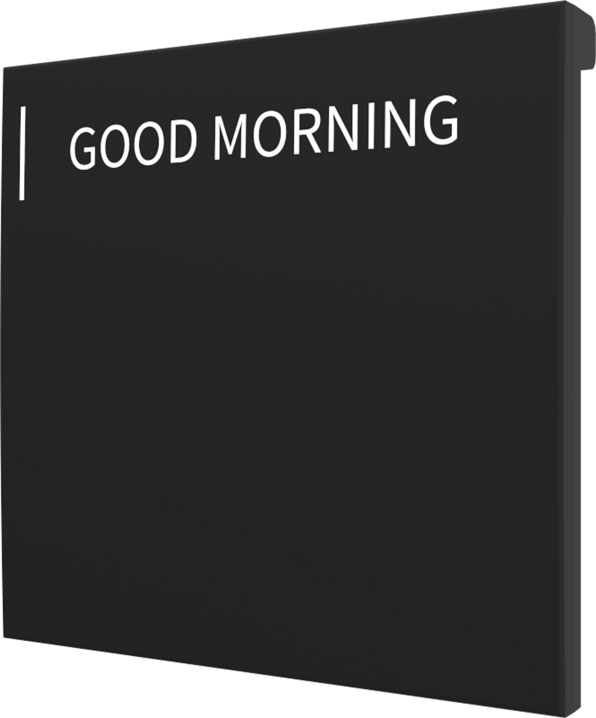 Crestron CM2-BTN-LG-B-T ENGRAVED - Cameo® 2 Backlit Engravable Pushbutton, Large, Black Textured, Custom Engraved