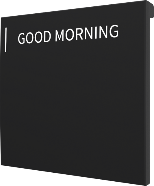 Crestron CM2-BTN-LG-B-T ENGRAVED - Cameo® 2 Backlit Engravable Pushbutton, Large, Black Textured, Custom Engraved