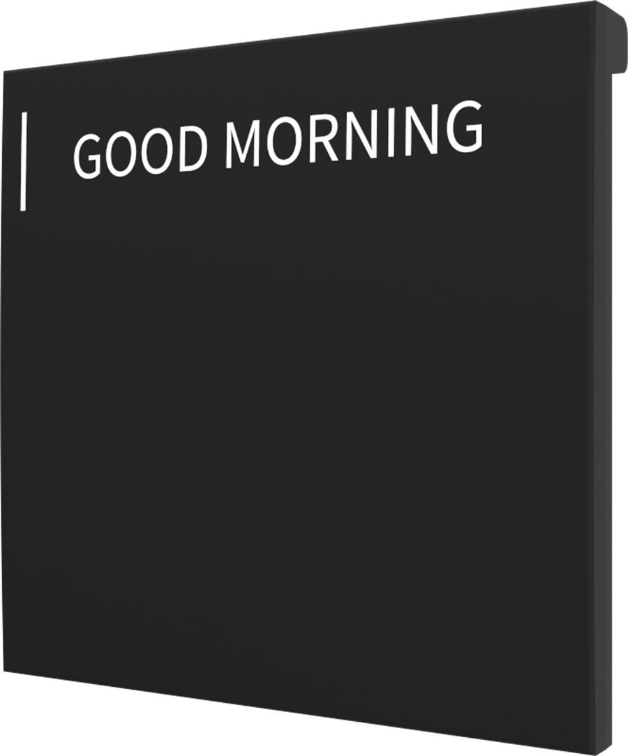 Crestron CM2-BTN-LG-B-T ENGRAVED - Cameo® 2 Backlit Engravable Pushbutton, Large, Black Textured, Custom Engraved