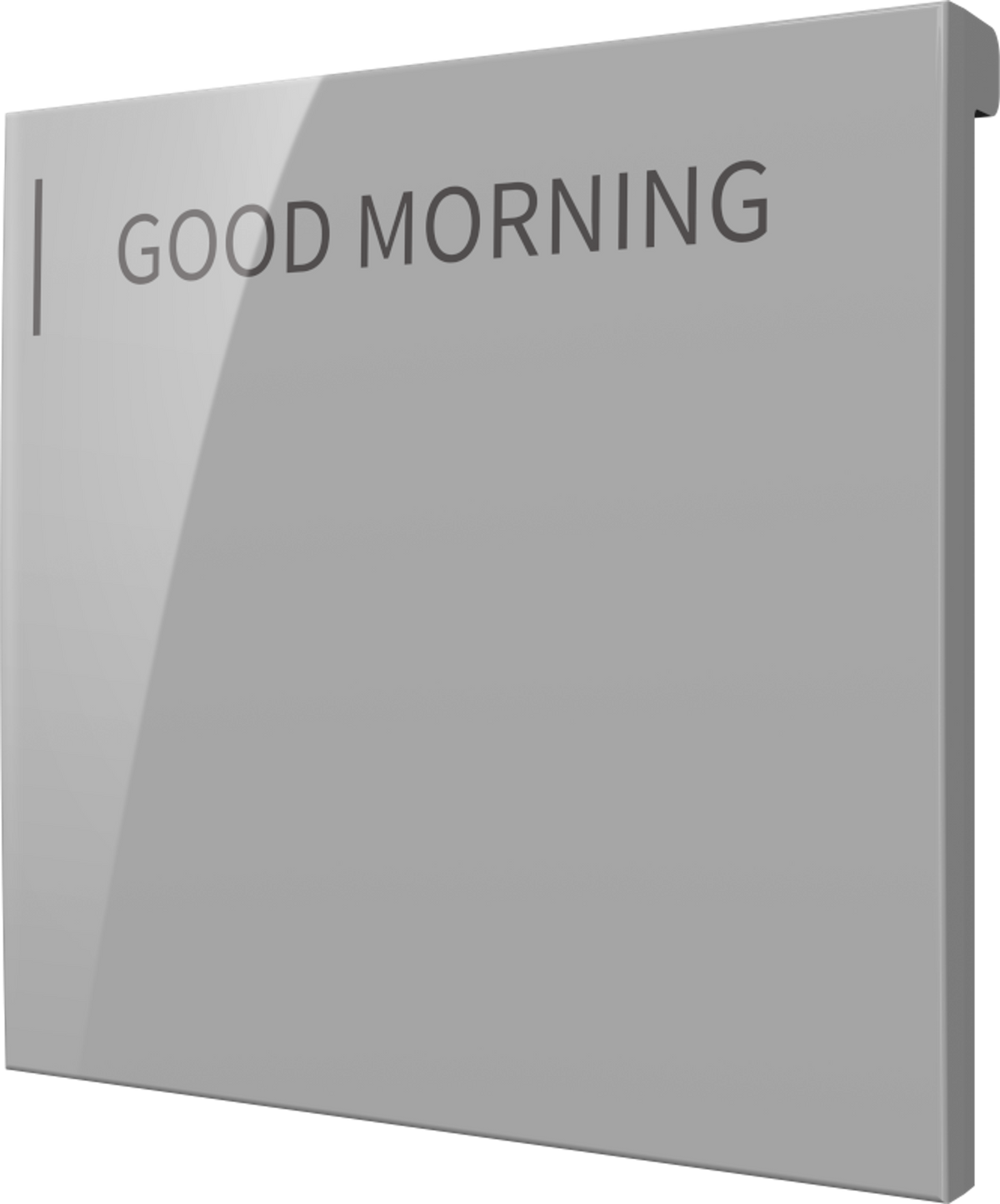 Crestron CM2-BTN-LG-G-S ENGRAVED - Cameo® 2 Backlit Engravable Pushbutton, Large, Gray Smooth, Custom Engraved
