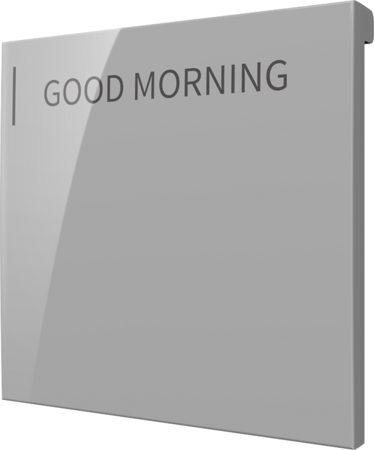 Crestron CM2-BTN-LG-G-S ENGRAVED - Cameo® 2 Backlit Engravable Pushbutton, Large, Gray Smooth, Custom Engraved