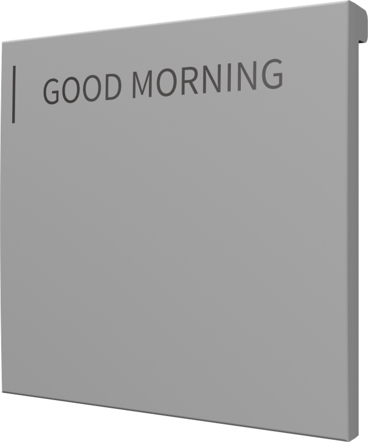 Crestron CM2-BTN-LG-G-T ENGRAVED - Cameo® 2 Backlit Engravable Pushbutton, Large, Gray Textured, Custom Engraved