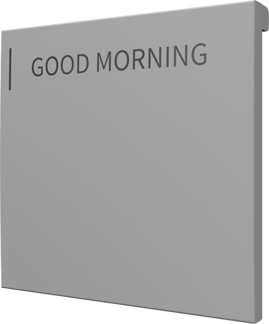 Crestron CM2-BTN-LG-G-T ENGRAVED - Cameo® 2 Backlit Engravable Pushbutton, Large, Gray Textured, Custom Engraved