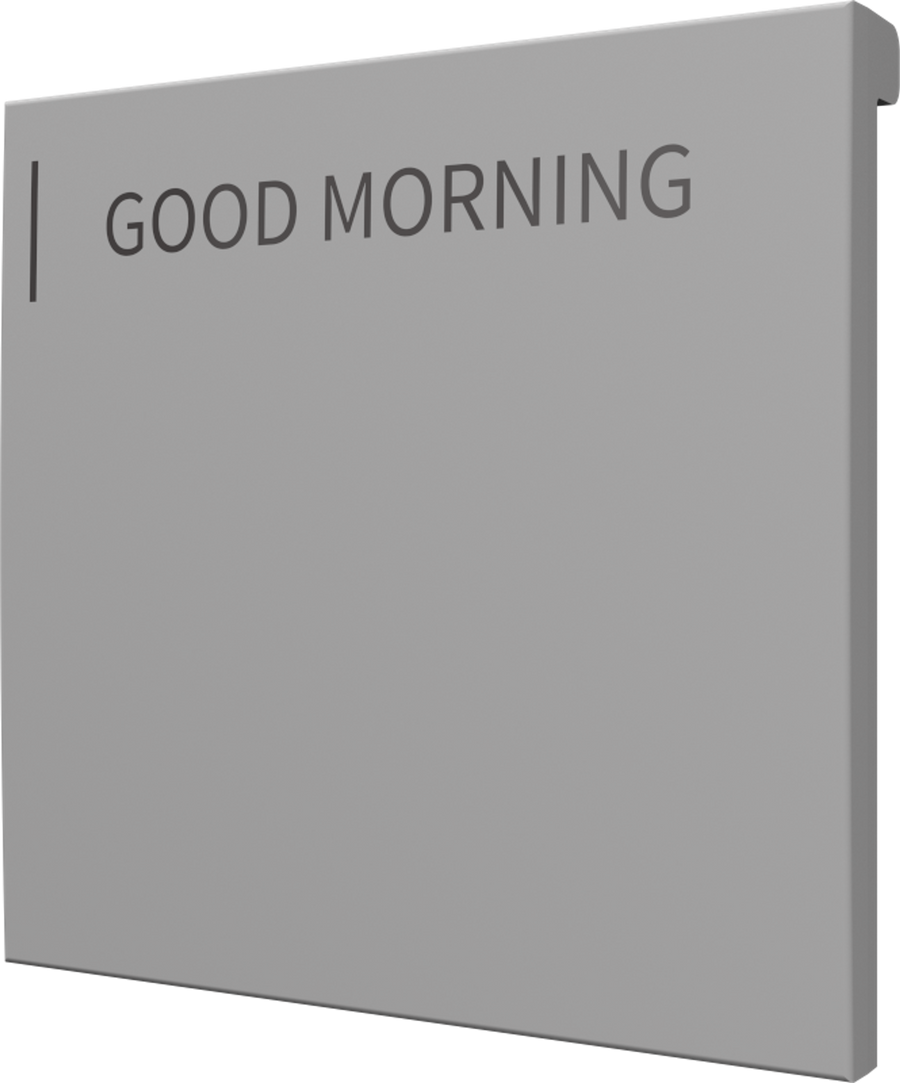 Crestron CM2-BTN-LG-G-T ENGRAVED - Cameo® 2 Backlit Engravable Pushbutton, Large, Gray Textured, Custom Engraved