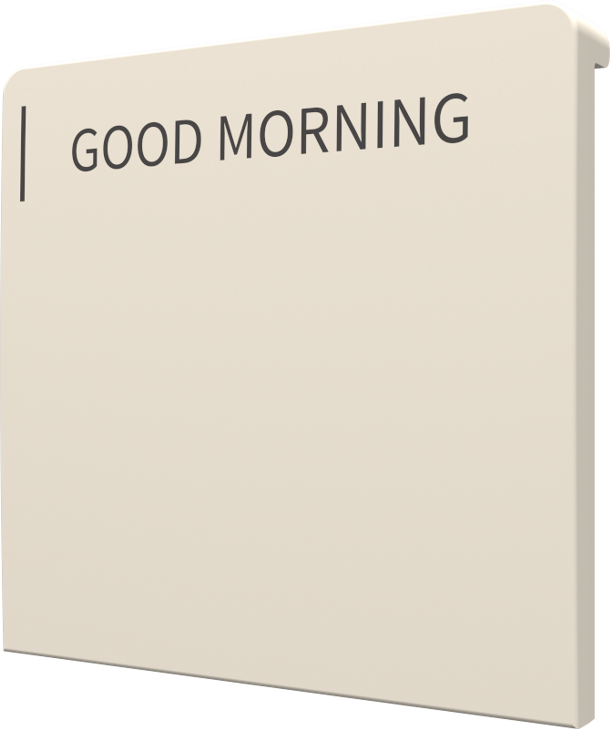 Crestron CM2-BTN-LG-TOP-A-T ENGRAVED - Cameo® 2 Backlit Engravable Pushbutton, Large, Top, Almond Textured, Custom Engraved