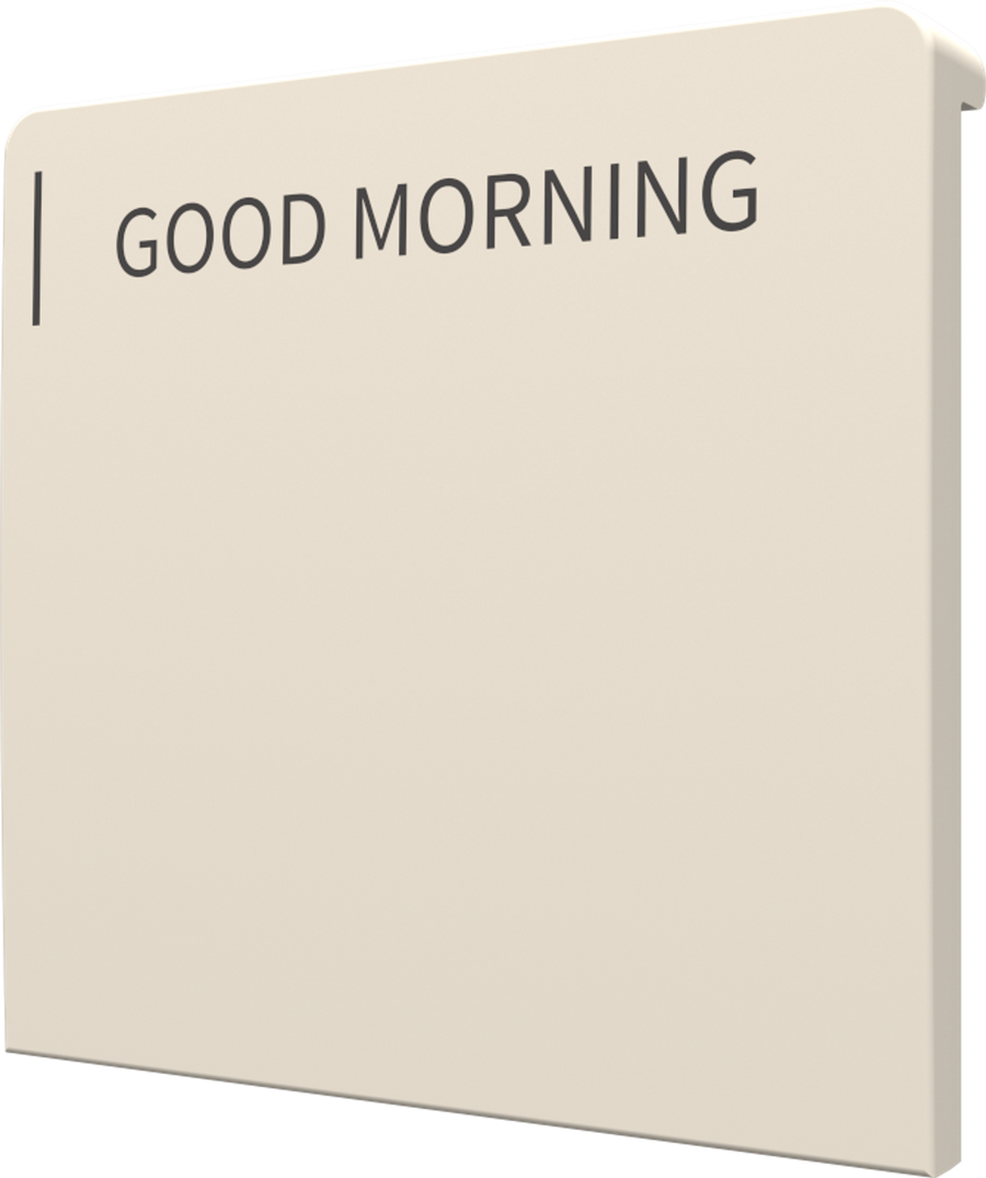 Crestron CM2-BTN-LG-TOP-A-T ENGRAVED - Cameo® 2 Backlit Engravable Pushbutton, Large, Top, Almond Textured, Custom Engraved