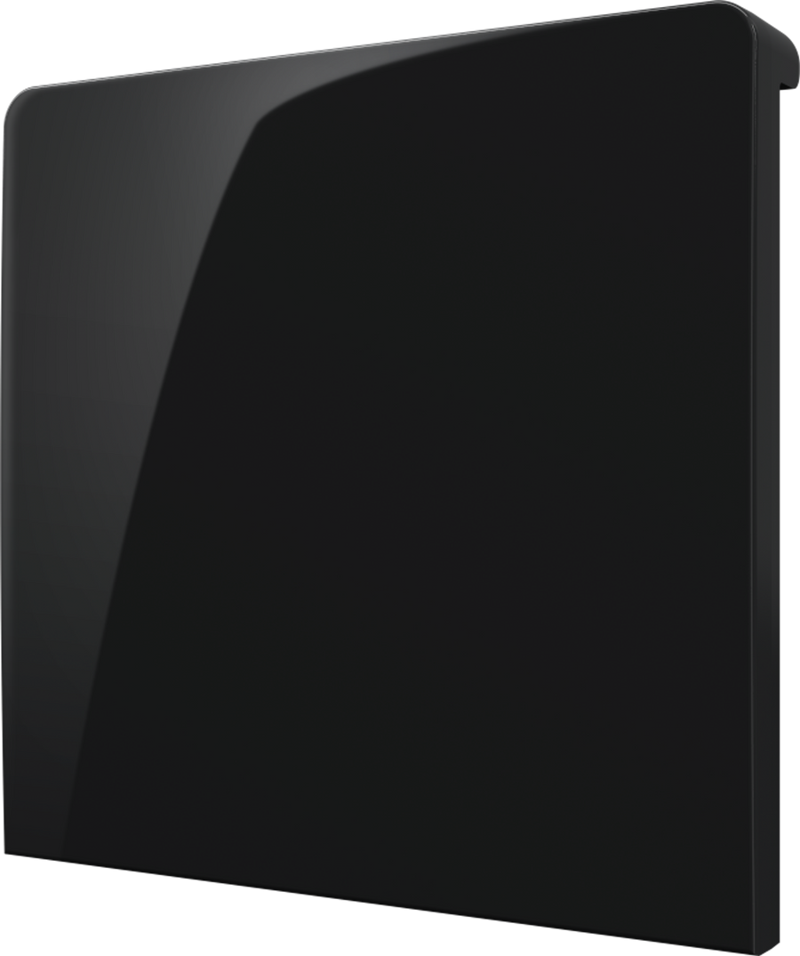 Crestron CM2-BTN-LG-TOP-B-S BLANK - Cameo® 2 Backlit Engravable Pushbutton, Large, Top, Black Smooth, Blank