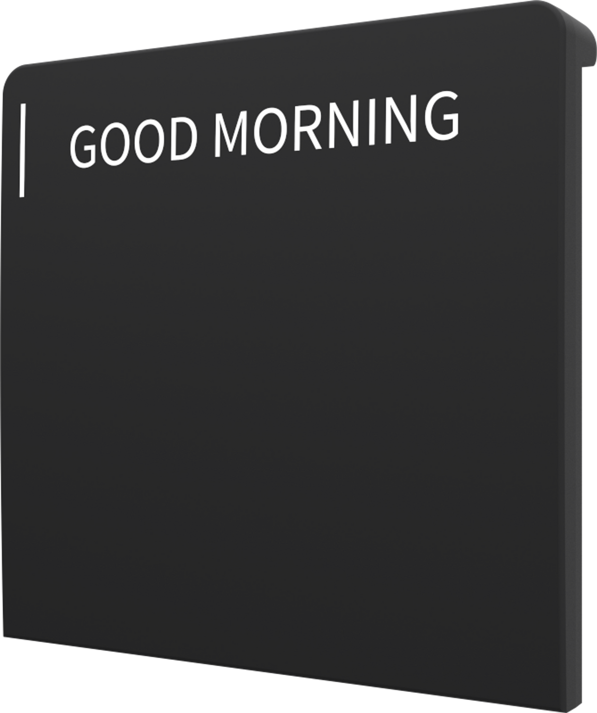 Crestron CM2-BTN-LG-TOP-B-T ENGRAVED - Cameo® 2 Backlit Engravable Pushbutton, Large, Top, Black Textured, Custom Engraved