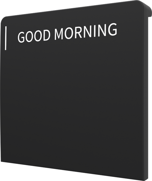 Crestron CM2-BTN-LG-TOP-B-T ENGRAVED - Cameo® 2 Backlit Engravable Pushbutton, Large, Top, Black Textured, Custom Engraved