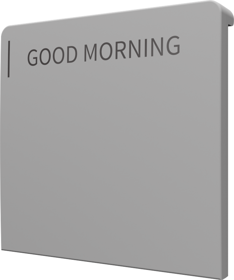 Crestron CM2-BTN-LG-TOP-G-T ENGRAVED - Cameo® 2 Backlit Engravable Pushbutton, Large, Top, Gray Textured, Custom Engraved