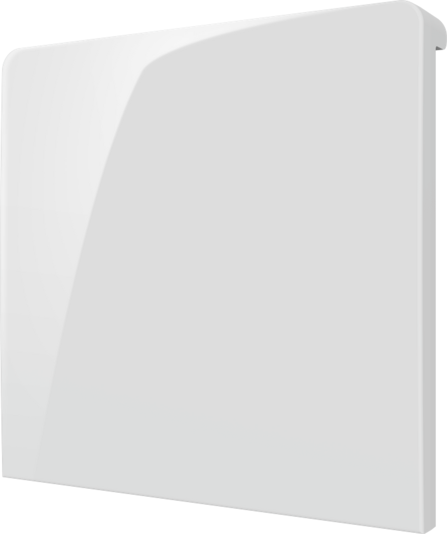 Crestron CM2-BTN-LG-TOP-W-S BLANK - Cameo® 2 Backlit Engravable Pushbutton, Large, Top, White Smooth, Blank