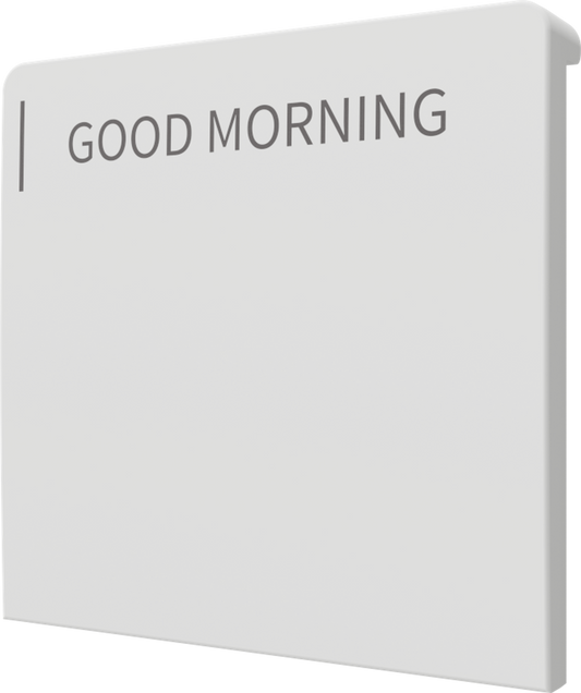 Crestron CM2-BTN-LG-TOP-W-T ENGRAVED - Cameo® 2 Backlit Engravable Pushbutton, Large, Top, White Textured, Custom Engraved