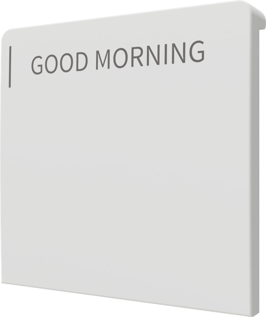 Crestron CM2-BTN-LG-TOP-W-T ENGRAVED - Cameo® 2 Backlit Engravable Pushbutton, Large, Top, White Textured, Custom Engraved