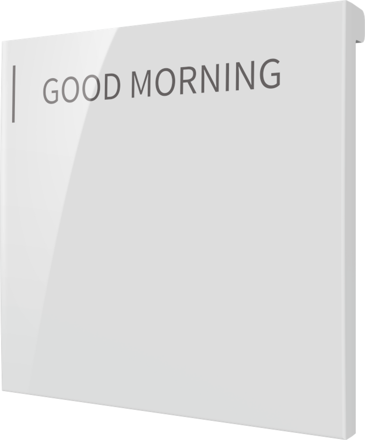 Crestron CM2-BTN-LG-W-S ENGRAVED - Cameo® 2 Backlit Engravable Pushbutton, Large, White Smooth, Custom Engraved
