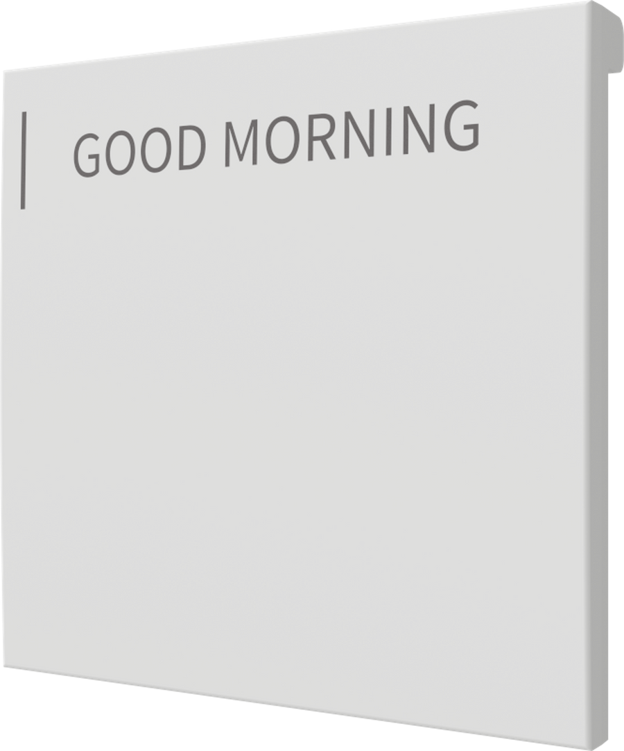 Crestron CM2-BTN-LG-W-T ENGRAVED - Cameo® 2 Backlit Engravable Pushbutton, Large, White Textured, Custom Engraved