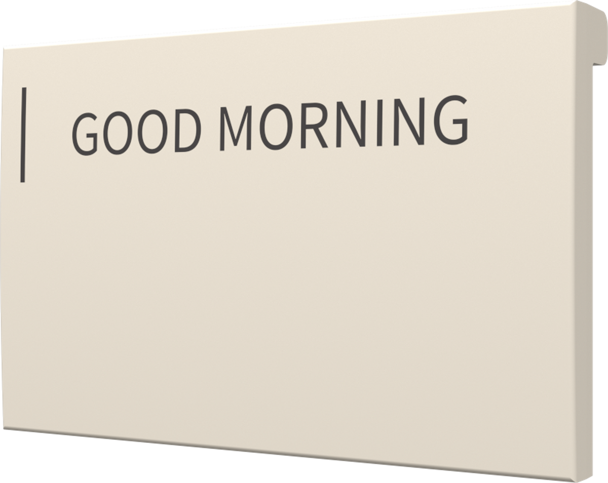 Crestron CM2-BTN-MD-A-T ENGRAVED - Cameo® 2 Backlit Engravable Pushbutton, Medium, Almond Textured, Custom Engraved