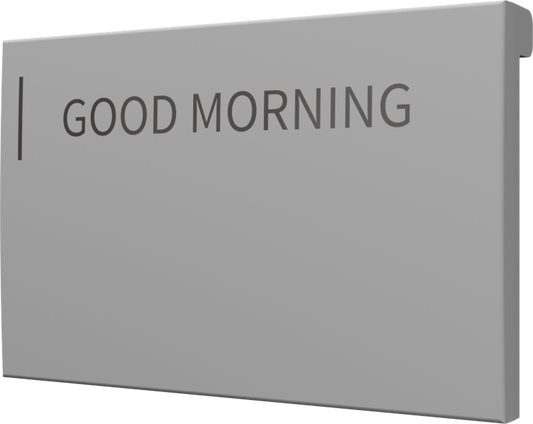 Crestron CM2-BTN-MD-G-T ENGRAVED - Cameo® 2 Backlit Engravable Pushbutton, Medium, Gray Textured, Custom Engraved