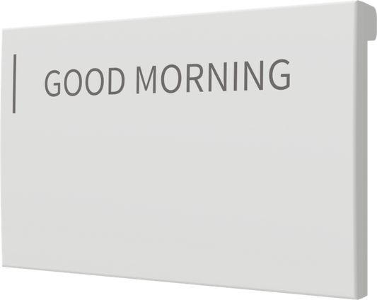 Crestron CM2-BTN-MD-W-T ENGRAVED - Cameo® 2 Backlit Engravable Pushbutton, Medium, White Textured, Custom Engraved