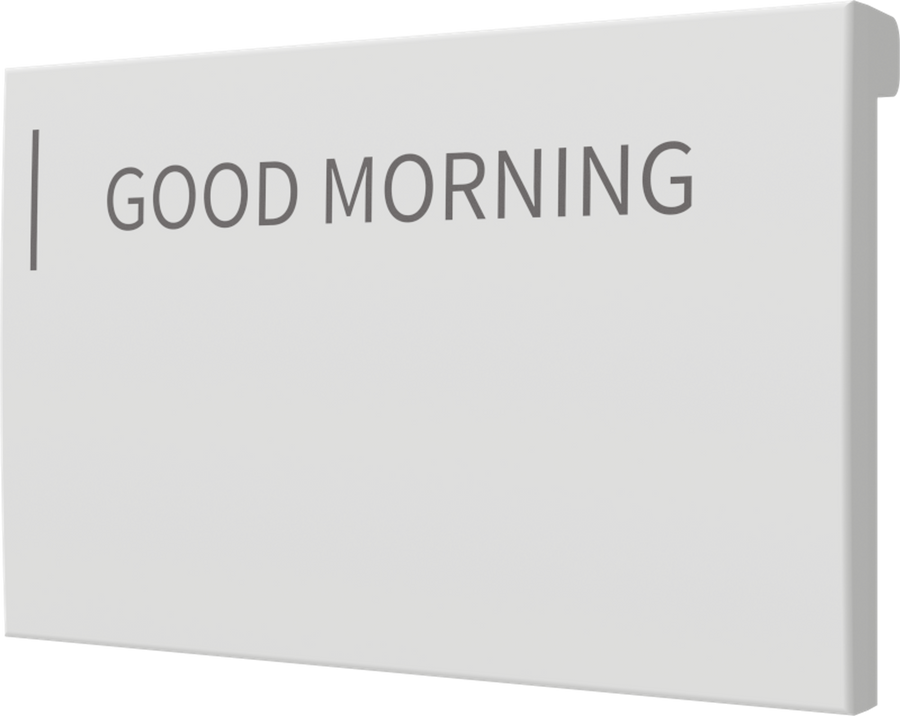 Crestron CM2-BTN-MD-W-T ENGRAVED - Cameo® 2 Backlit Engravable Pushbutton, Medium, White Textured, Custom Engraved