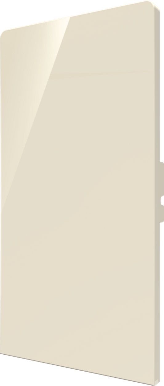Crestron CM2-BTN-RKR-A-S BLANK - Cameo® 2 Backlit Engravable Pushbutton, Rocker, Almond Smooth, Blank