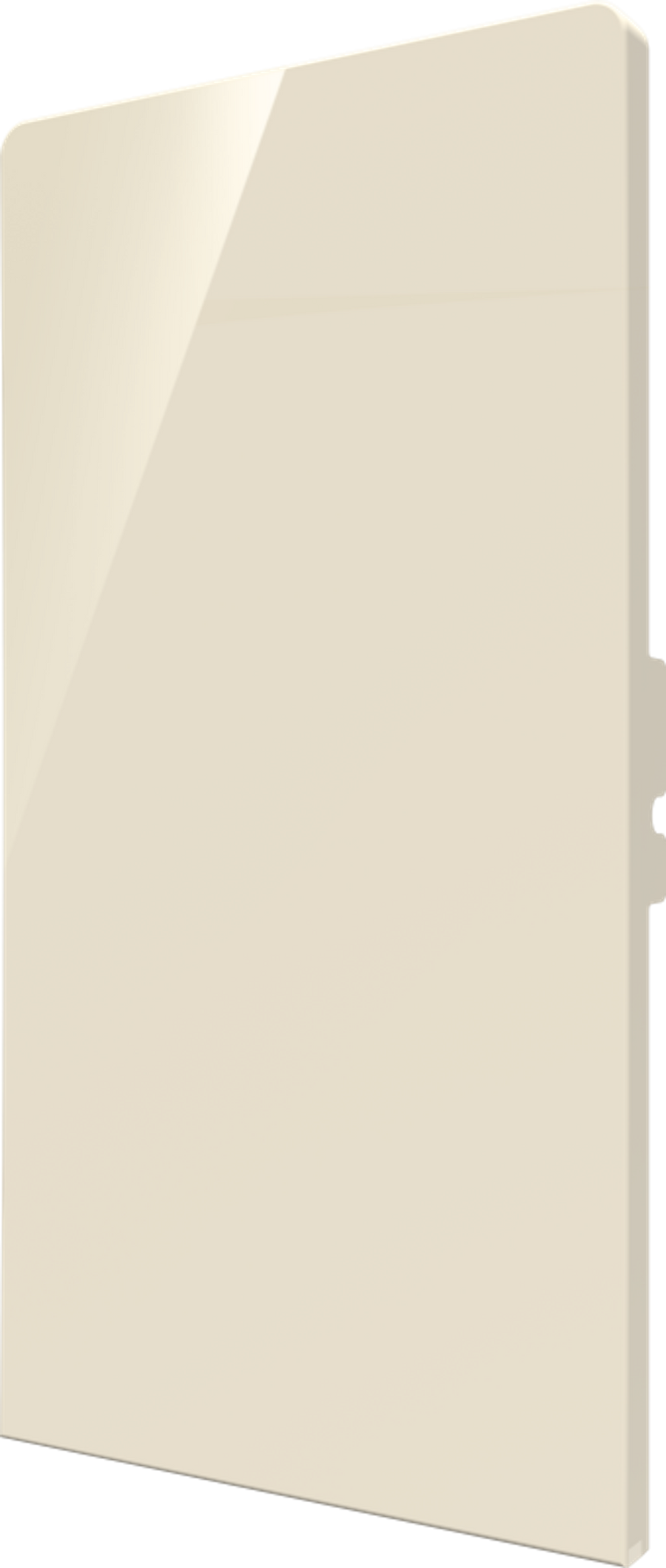 Crestron CM2-BTN-RKR-A-S BLANK - Cameo® 2 Backlit Engravable Pushbutton, Rocker, Almond Smooth, Blank