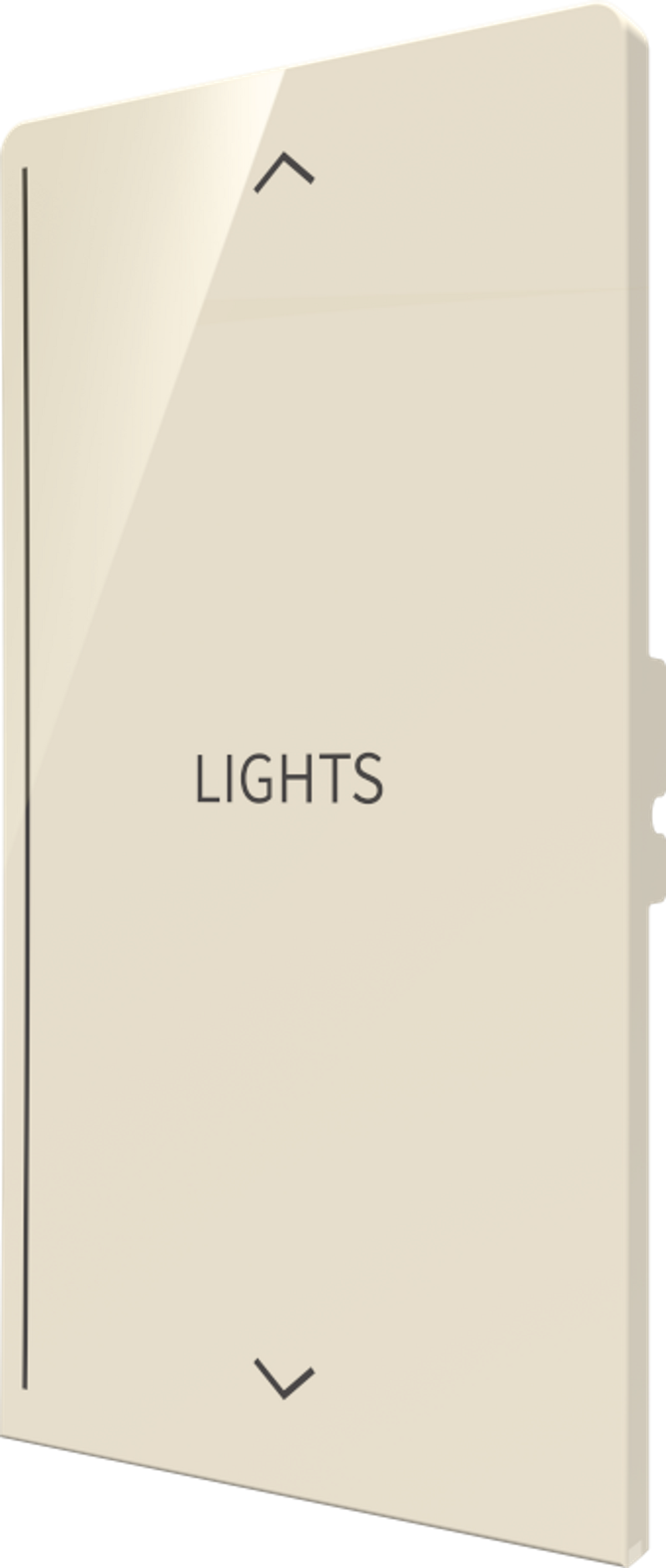 Crestron CM2-BTN-RKR-A-S ENGRAVED - Cameo® 2 Backlit Engravable Pushbutton, Rocker, Almond Smooth, Custom Engraved