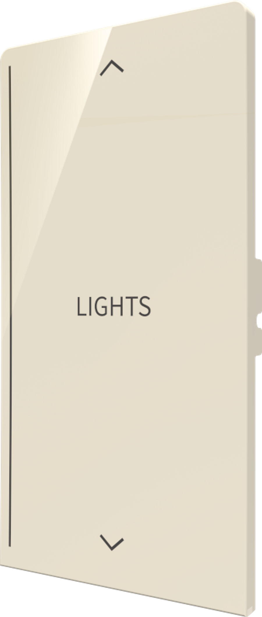 Crestron CM2-BTN-RKR-A-S ENGRAVED - Cameo® 2 Backlit Engravable Pushbutton, Rocker, Almond Smooth, Custom Engraved