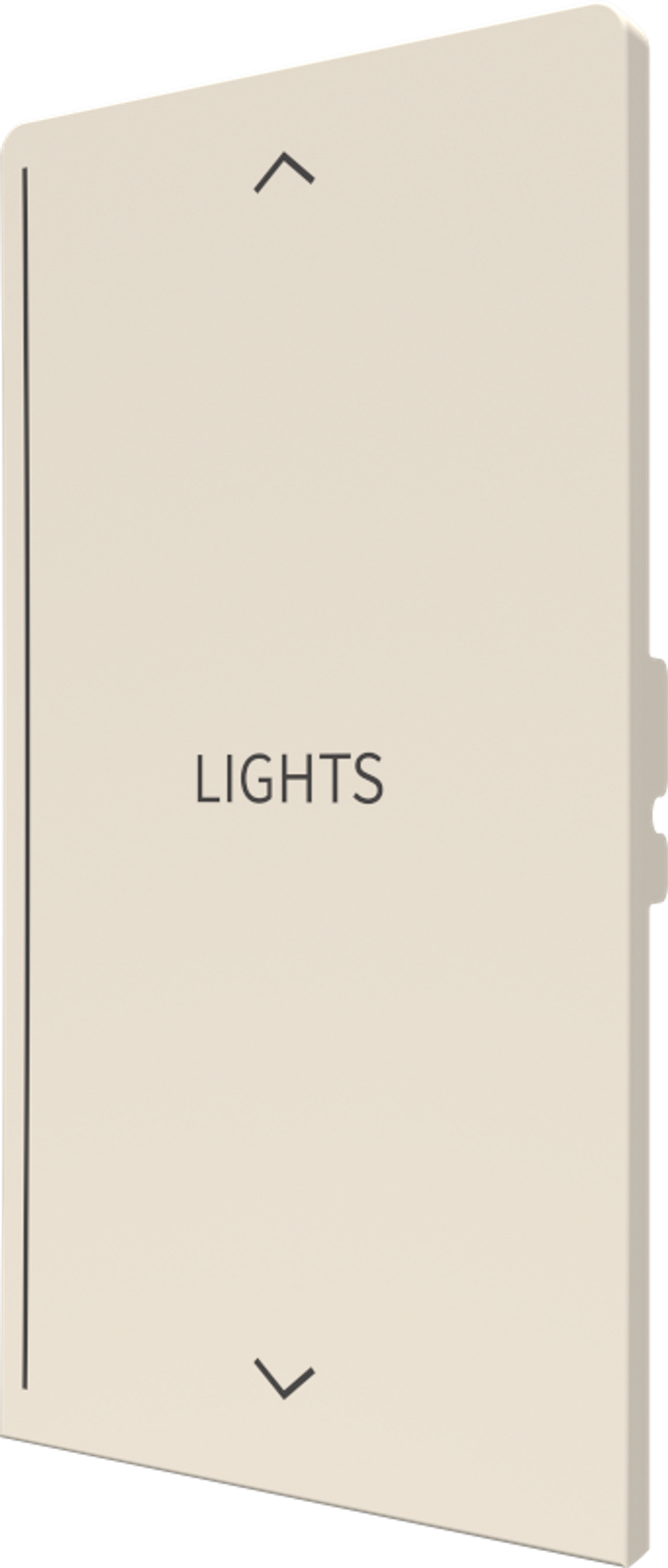Crestron CM2-BTN-RKR-A-T ENGRAVED - Cameo® 2 Backlit Engravable Pushbutton, Rocker, Almond Textured, Custom Engraved