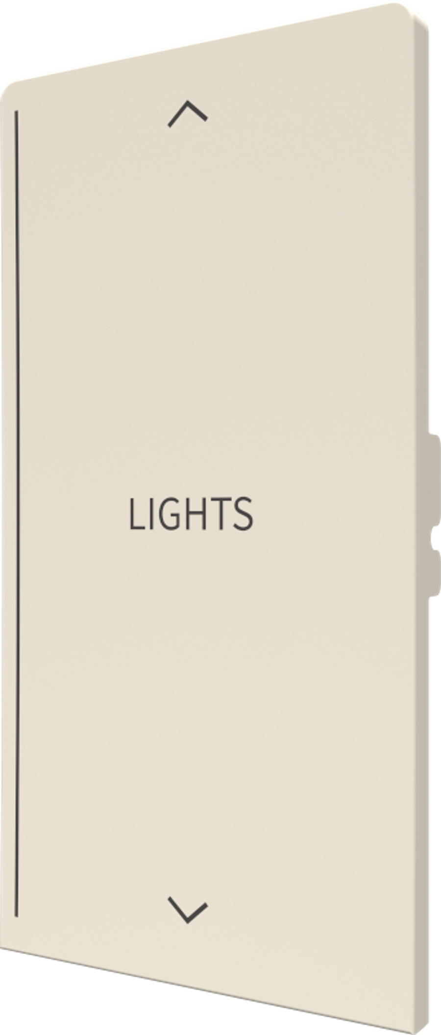 Crestron CM2-BTN-RKR-A-T ENGRAVED - Cameo® 2 Backlit Engravable Pushbutton, Rocker, Almond Textured, Custom Engraved