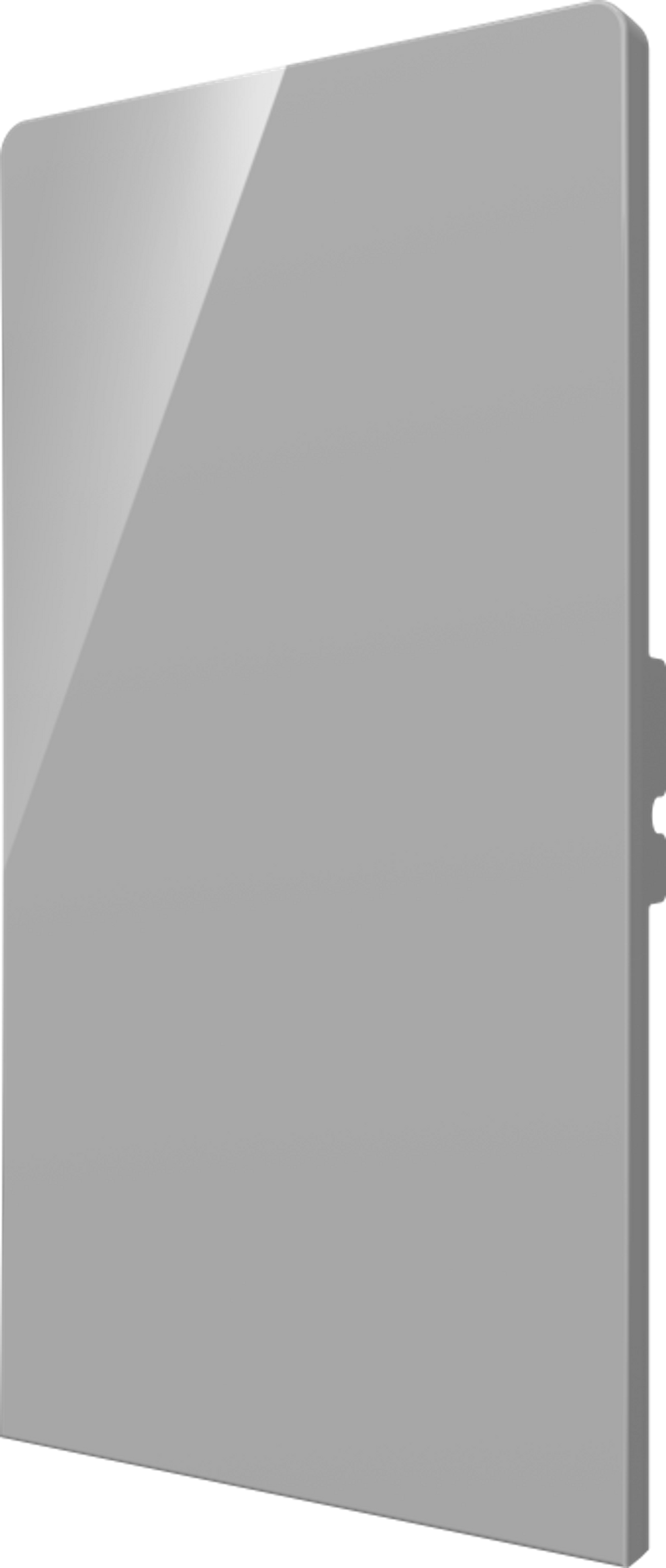Crestron CM2-BTN-RKR-G-S BLANK - Cameo® 2 Backlit Engravable Pushbutton, Rocker, Gray Smooth, Blank