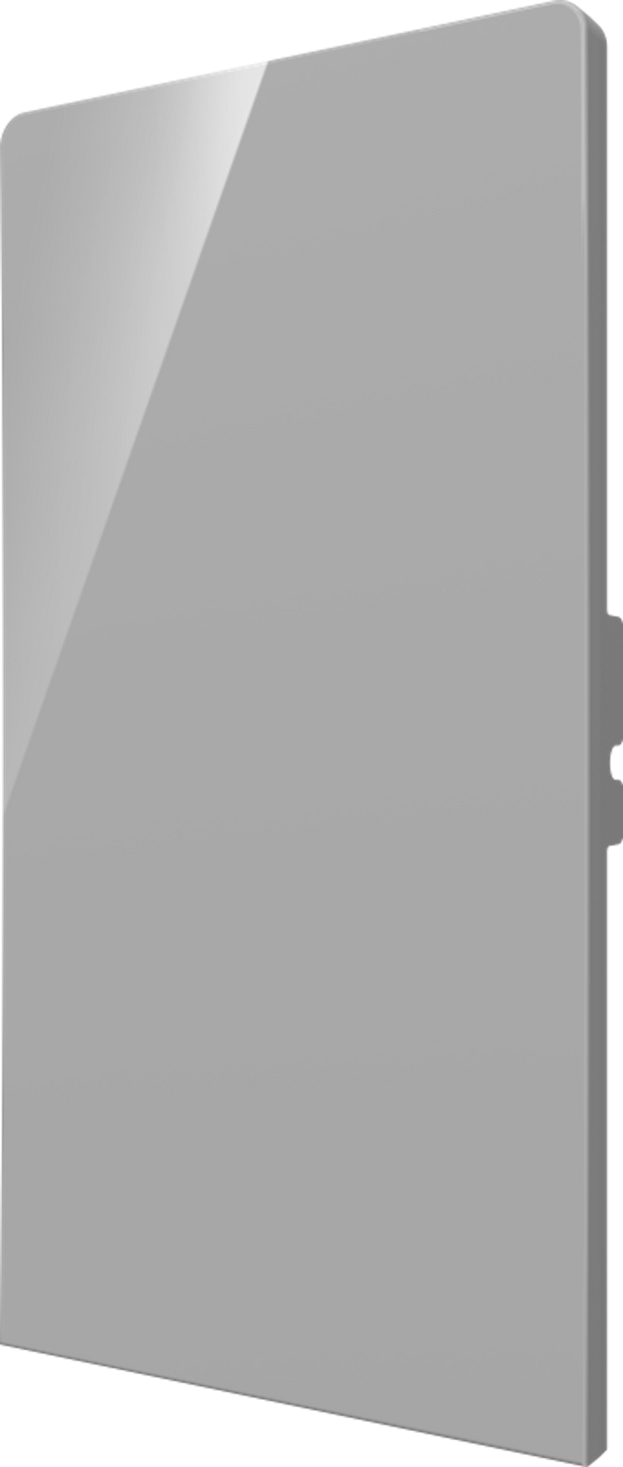 Crestron CM2-BTN-RKR-G-S BLANK - Cameo® 2 Backlit Engravable Pushbutton, Rocker, Gray Smooth, Blank