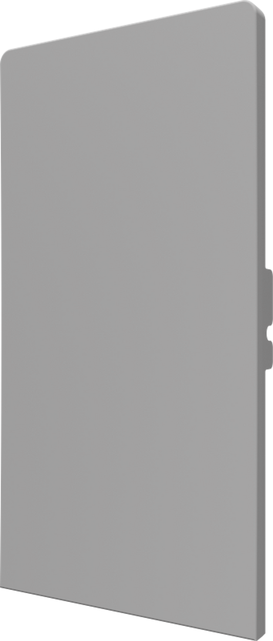 Crestron CM2-BTN-RKR-G-T BLANK - Cameo® 2 Backlit Engravable Pushbutton, Rocker, Gray Textured, Blank