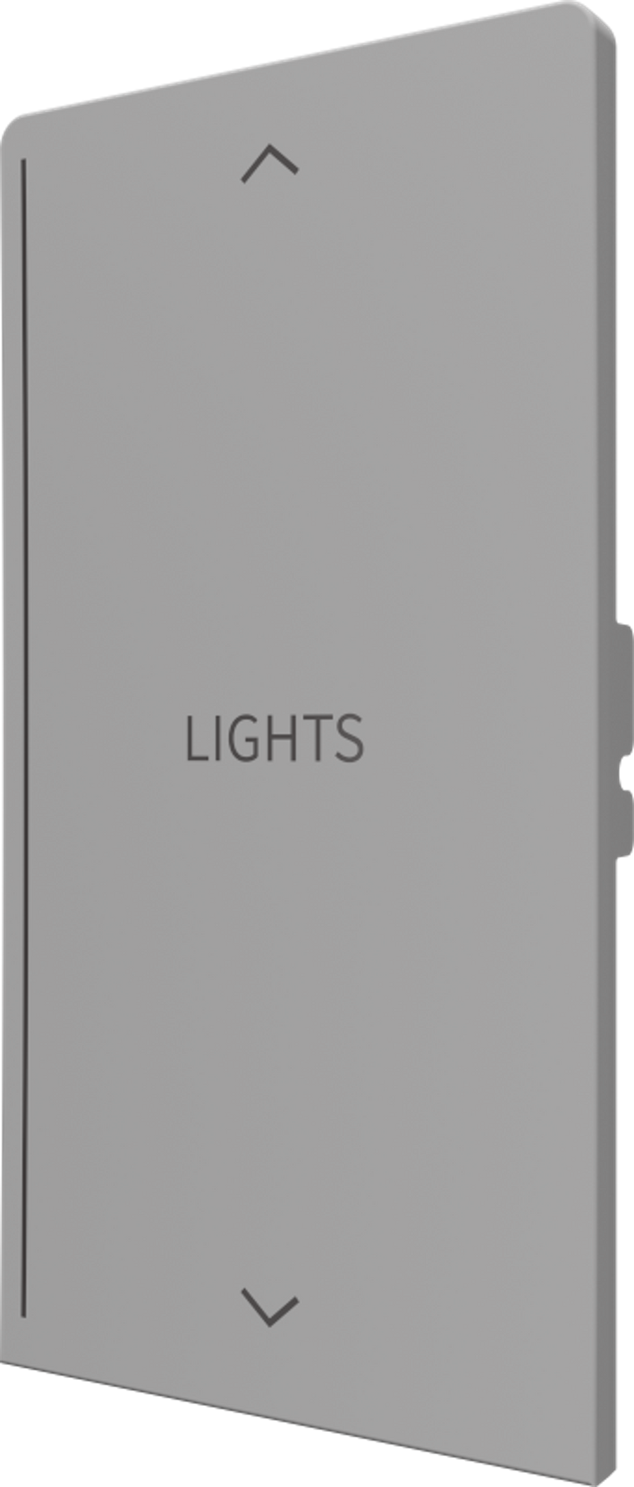 Crestron CM2-BTN-RKR-G-T ENGRAVED - Cameo® 2 Backlit Engravable Pushbutton, Rocker, Gray Textured, Custom Engraved