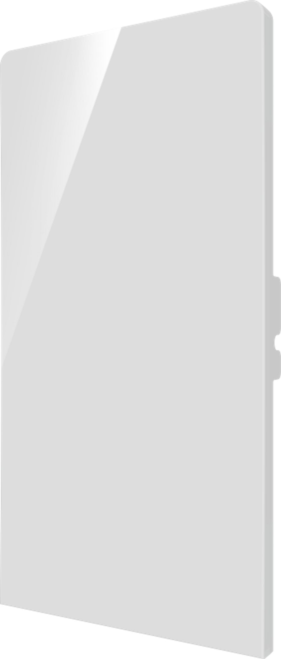 Crestron CM2-BTN-RKR-W-S BLANK - Cameo® 2 Backlit Engravable Pushbutton, Rocker, White Smooth, Blank