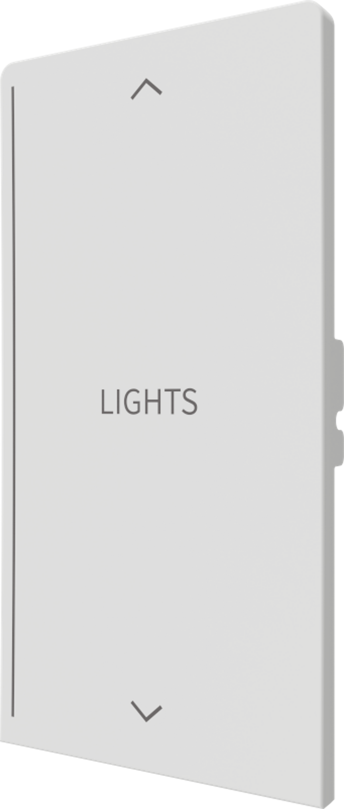 Crestron CM2-BTN-RKR-W-T ENGRAVED - Cameo® 2 Backlit Engravable Pushbutton, Rocker, White Textured, Custom Engraved