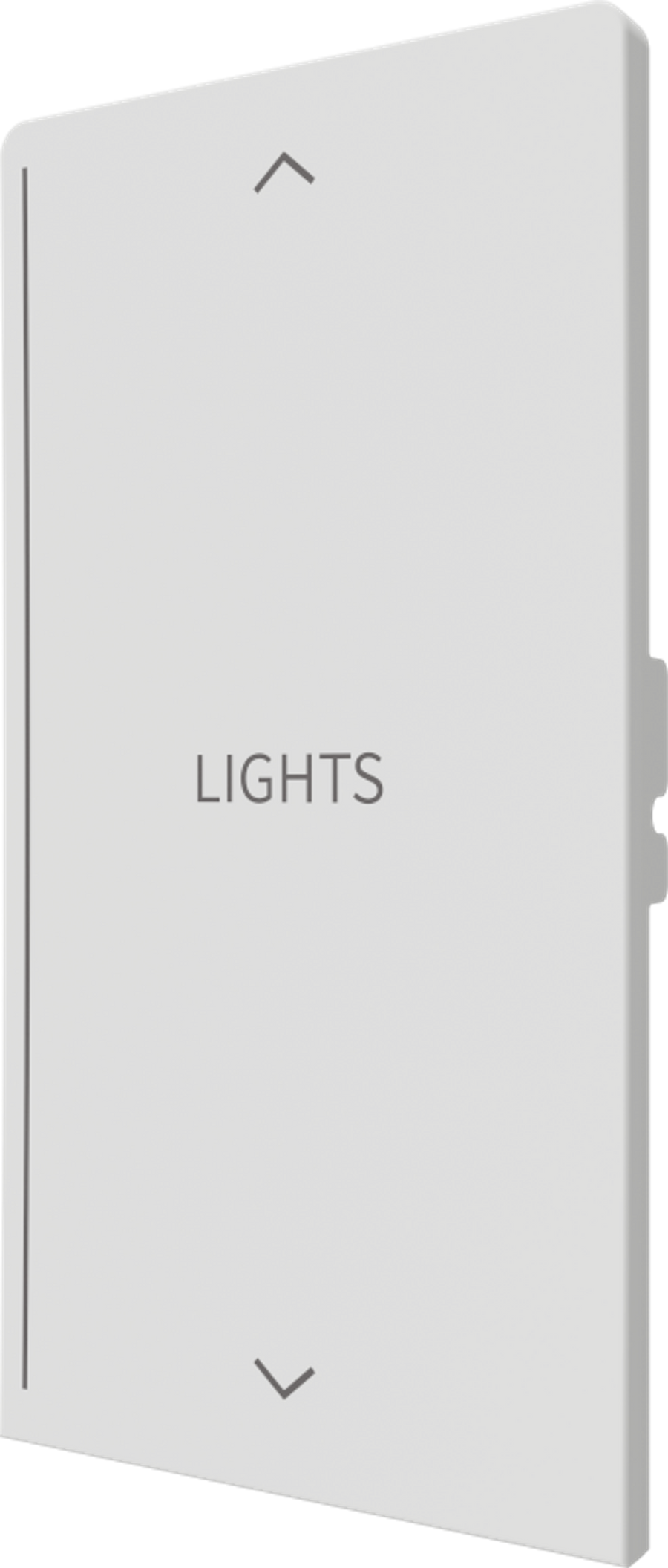 Crestron CM2-BTN-RKR-W-T ENGRAVED - Cameo® 2 Backlit Engravable Pushbutton, Rocker, White Textured, Custom Engraved