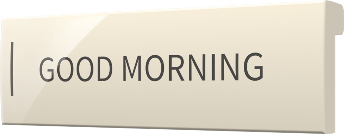 Crestron CM2-BTN-SM-A-S ENGRAVED - Cameo® 2 Backlit Engravable Pushbutton, Small, Almond Smooth, Custom Engraved