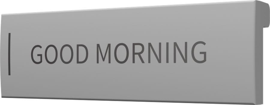 Crestron CM2-BTN-SM-G-T ENGRAVED - Cameo® 2 Backlit Engravable Pushbutton, Small, Gray Textured, Custom Engraved