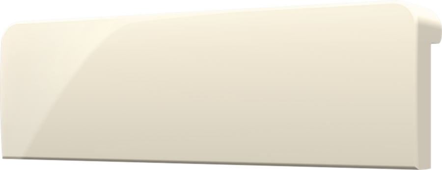 Crestron CM2-BTN-SM-TOP-A-S BLANK - Cameo® 2 Backlit Engravable Pushbutton, Small, Top, Almond Smooth, Blank