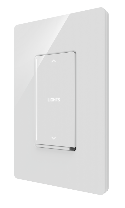 Crestron CM2-DIMUEX-RKR ENGRAVED - Cameo® 2 In-Wall Universal Phase Dimmer with infiNET EX® Wireless Communication, 100-240VAC, Rocker Only, Custom Engraved