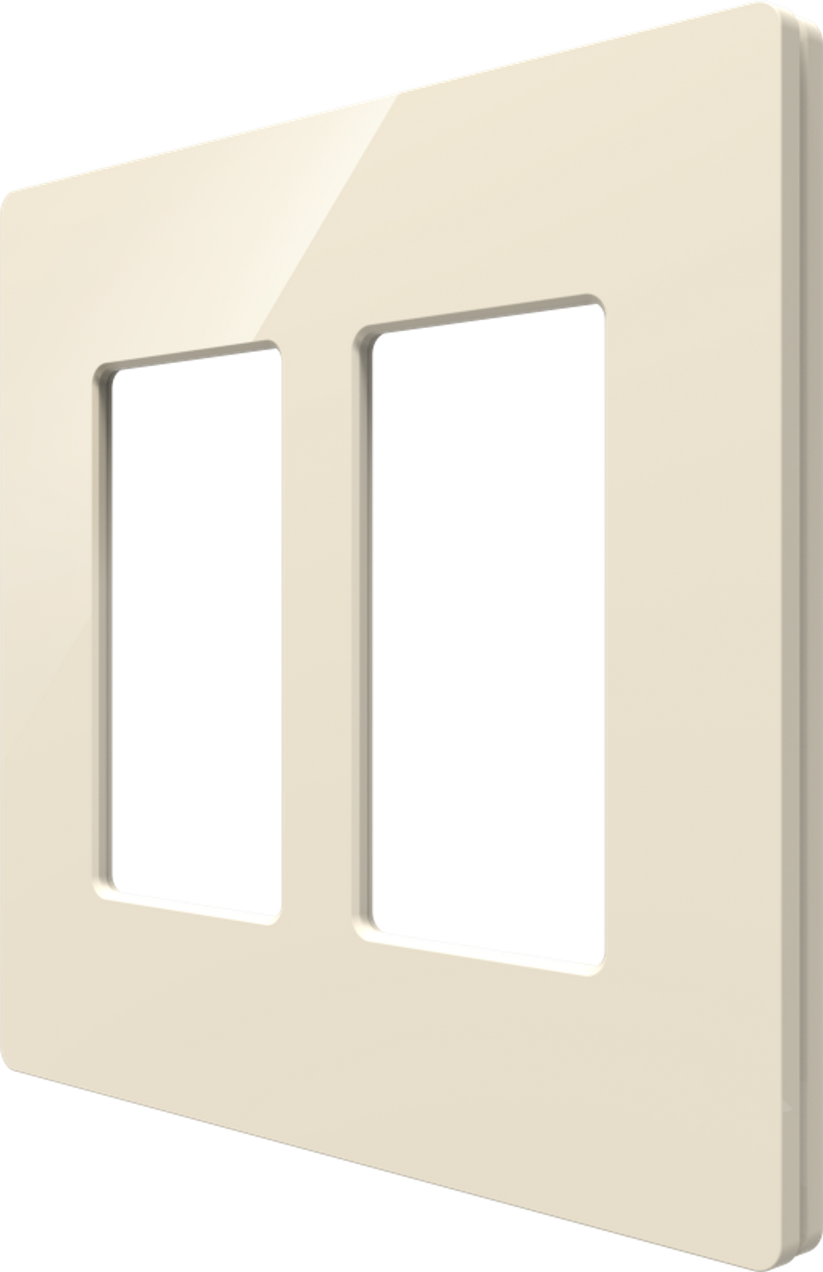 Crestron CM2-FP-G2-A-S - Cameo® 2 Faceplate, 2-Gang, Almond Smooth