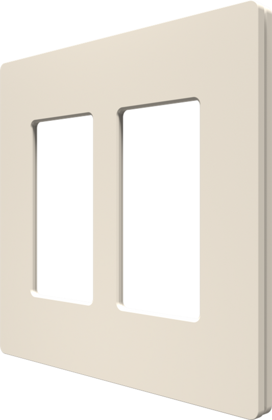 Crestron CM2-FP-G2-A-T - Cameo® 2 Faceplate, 2-Gang, Almond Textured