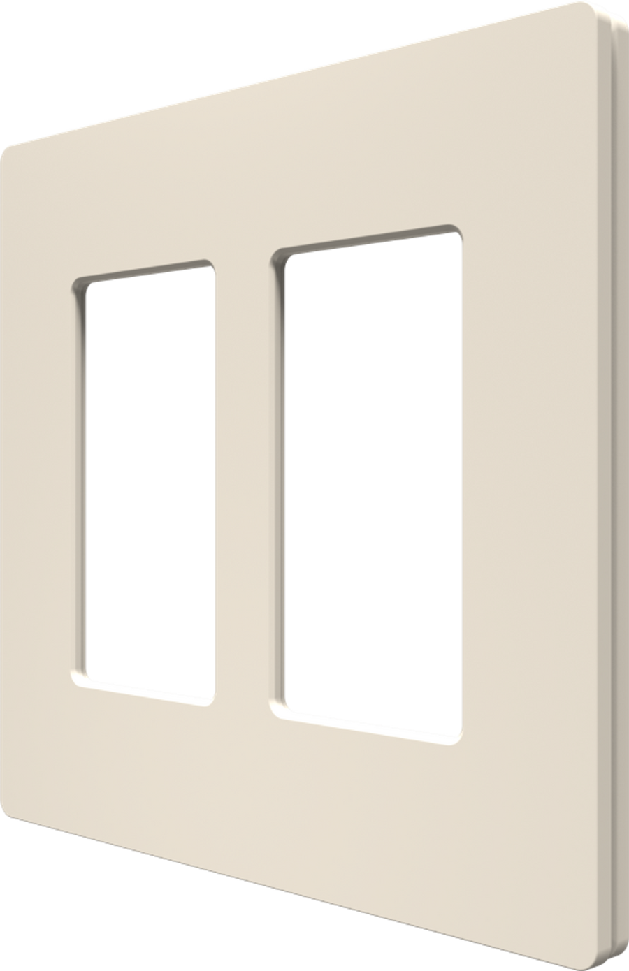 Crestron CM2-FP-G2-A-T - Cameo® 2 Faceplate, 2-Gang, Almond Textured