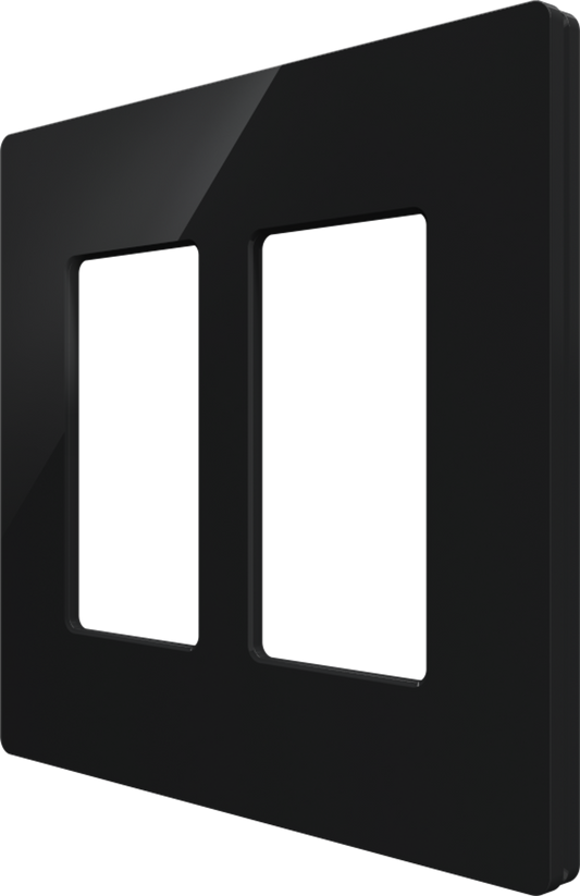 Crestron CM2-FP-G2-B-S - Cameo® 2 Faceplate, 2-Gang, Black Smooth