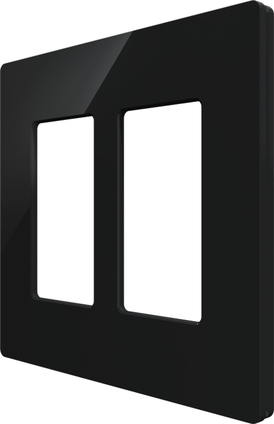 Crestron CM2-FP-G2-B-S - Cameo® 2 Faceplate, 2-Gang, Black Smooth