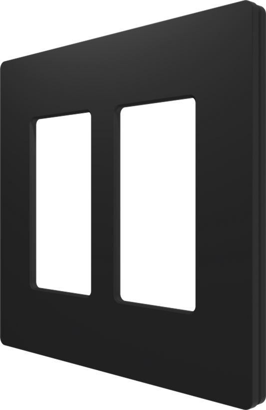 Crestron CM2-FP-G2-B-T - Cameo® 2 Faceplate, 2-Gang, Black Textured