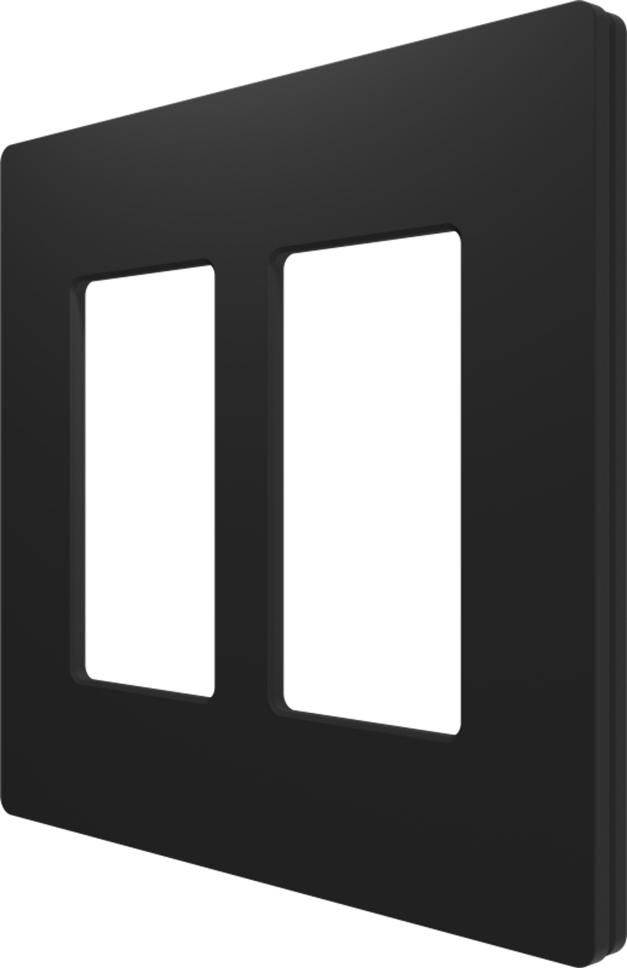 Crestron CM2-FP-G2-B-T - Cameo® 2 Faceplate, 2-Gang, Black Textured