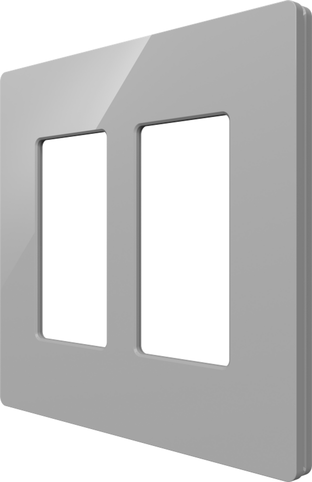 Crestron CM2-FP-G2-G-S - Cameo® 2 Faceplate, 2-Gang, Gray Smooth