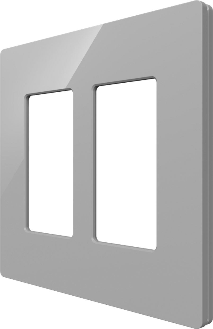 Crestron CM2-FP-G2-G-S - Cameo® 2 Faceplate, 2-Gang, Gray Smooth